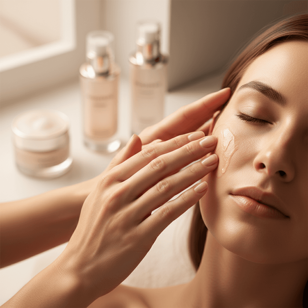 Beauty consultation with a skincare professional and client reviewing treatment notes together